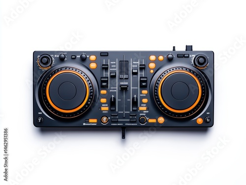 DJ controller, top view