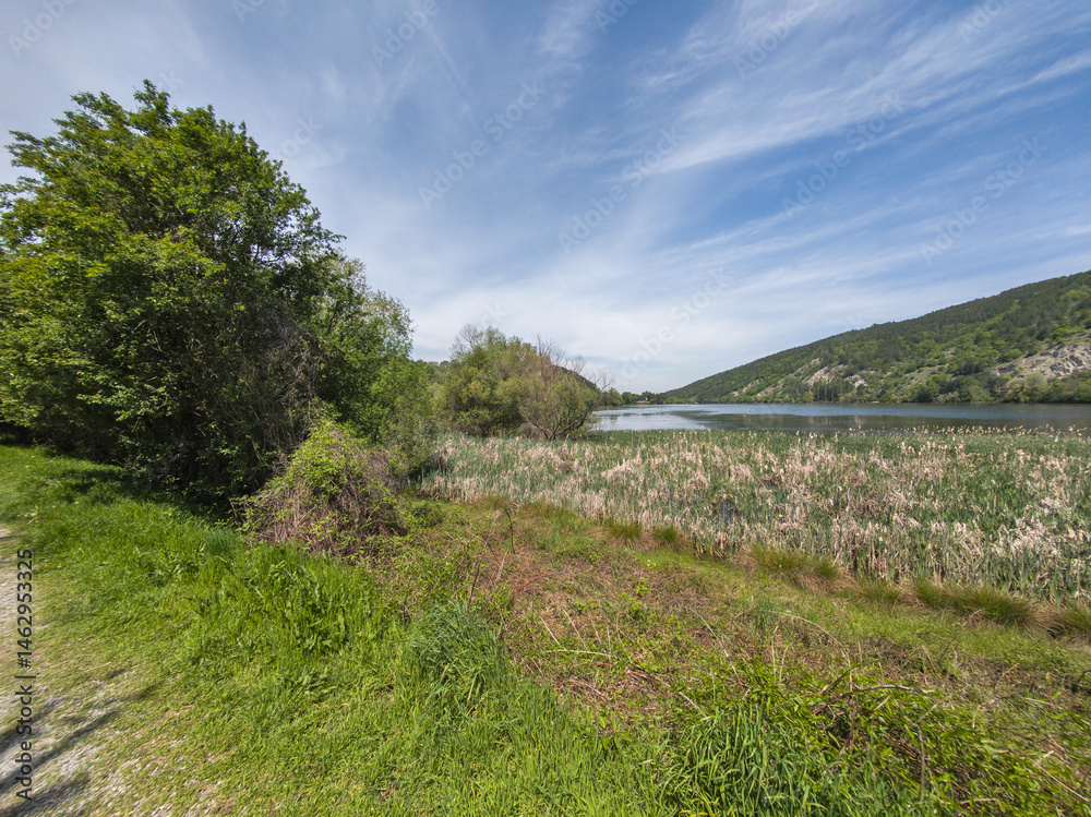 Spring Landscape of Pancharevo lake, Bulgaria