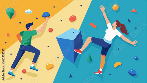 A rock climbing wall provides an exciting and challenging workout for students looking for an alternative to traditional exercise.