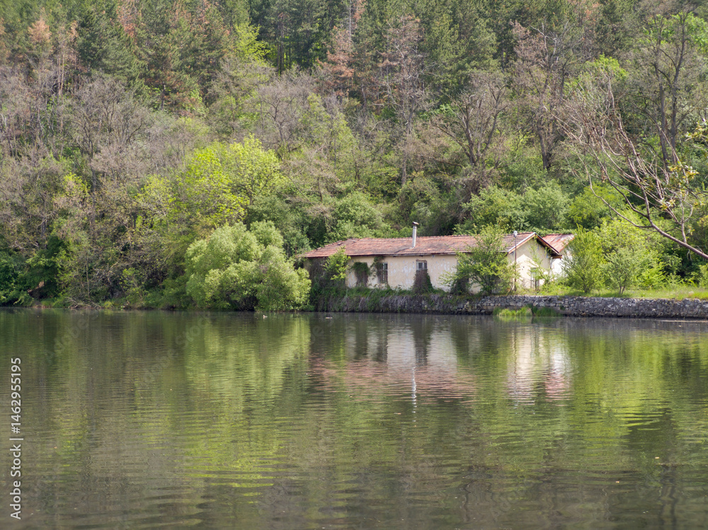 Spring Landscape of Pancharevo lake, Bulgaria