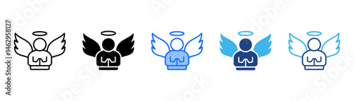 Humility Icon Set With Multiple Style Collection 
