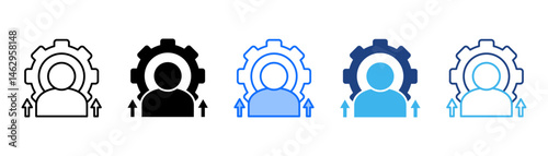 Self Improvement Icon Set With Multiple Style Collection 