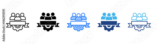 Community Icon Set With Multiple Style Collection 