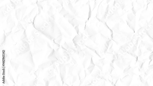 unfolding white crumpled paper animation 