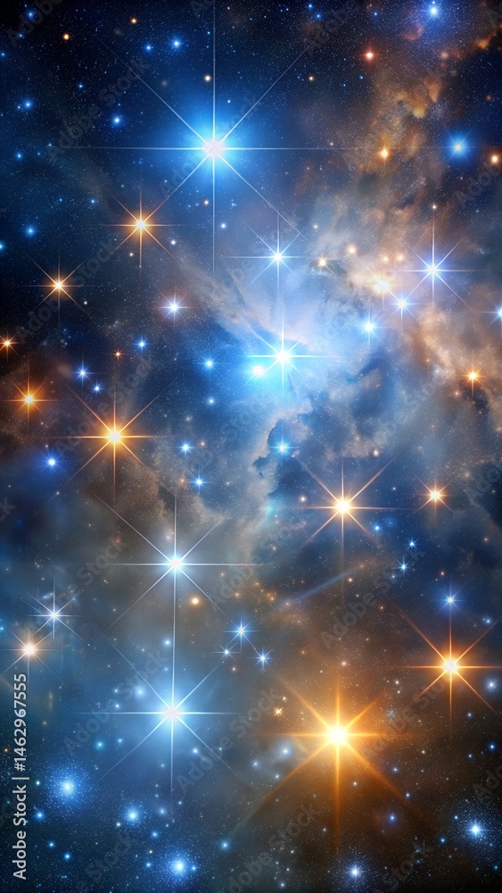 The majesty of space revealed through distant starlight and the silent dance of galaxies in the distance laralara for creating ads news