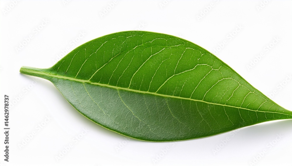 Obraz premium close up green leaves isolated on white background