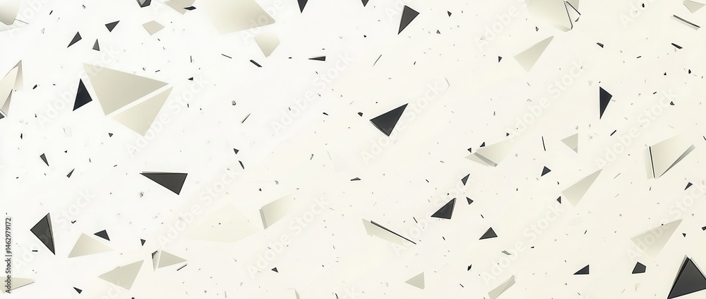 Abstract background with scattered triangular shapes in light and dark tones Abstract background with scattered triangular shapes in light and dark tones