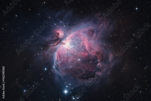 Obraz na płótnie Orion nebula shining in the vastness of deep space w salonie