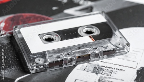 Wallpaper Mural Cassette Tape Spool with Insert Label Area Torontodigital.ca