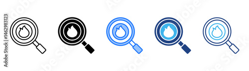 Disaster Icon Set With Multiple Style Collection 