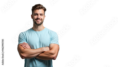 Wallpaper Mural Fitness Coach Portrait: Confident Young Man Torontodigital.ca