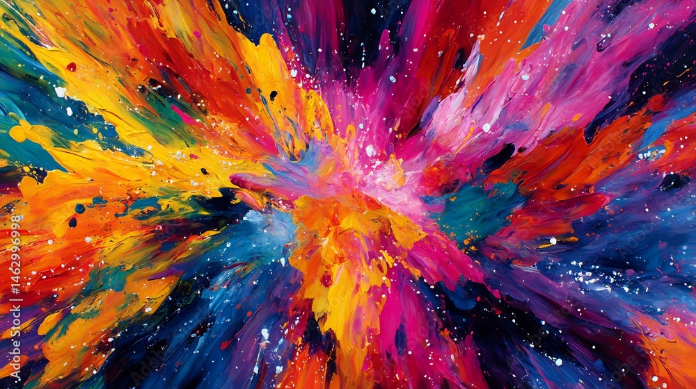 custom made wallpaper toronto digitalVibrant explosion of vivid colors, an abstract artistic masterpiece that is a sight to behold
