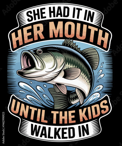 She had it in her moth untile the kids walked in