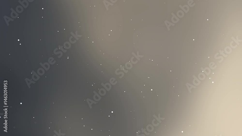 Animated gradient background with dark-to-beige tones and floating white particles resembling stars. Ideal for cosmic-themed motion graphics, intros, or dreamy digital backdrops.