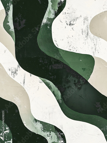 Wallpaper Mural Abstract Art Background Design Patterns Textures Modern Nature Green Earthy Minimalist Shape Curves Contrast Waves Graphic Surface Organic Colorful Palette Vintage Decorative Interior Wallpaper  Torontodigital.ca