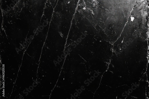 Wallpaper Mural dark black surface with subtle white cracks and textured lines creating an abstract pattern Torontodigital.ca