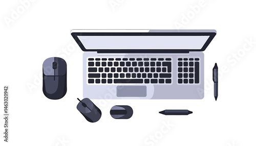 Laptop_Keyboard_Mouse_Pen_for_Digital_Work_or_Creative_Projects_Modern_Workspace_Setup_with_Laptop_Computer_Accessories_for_Graphic_Design_or_Office_Use