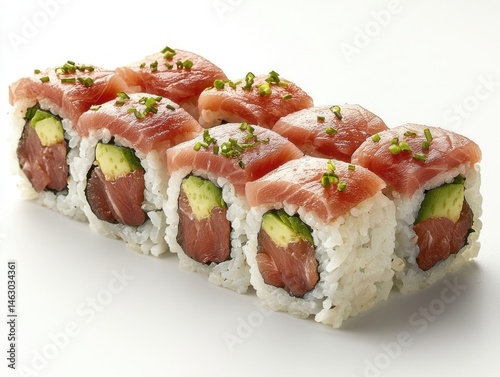 Delicious Tuna Avocado Sushi Rolls