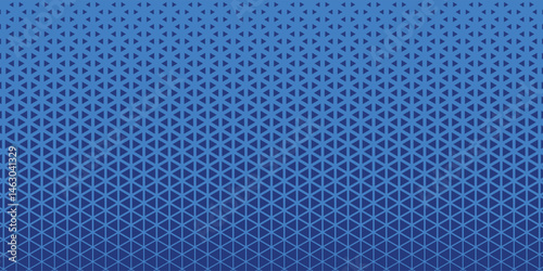 Triangles Halftone Pattern Vector Abstract Geometric Technology Background. Triangular Half Tone Texture. Minimal Style Dynamic Tech Wallpaper
