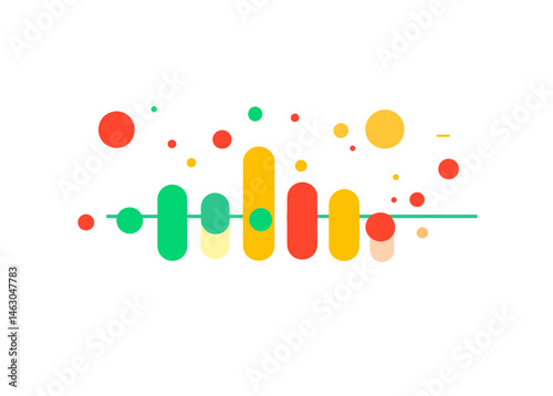 A simple volume adjustment sign, presented in a trendy flat design, is available on a white background for use in web design, logos, mobile apps, and UI elements