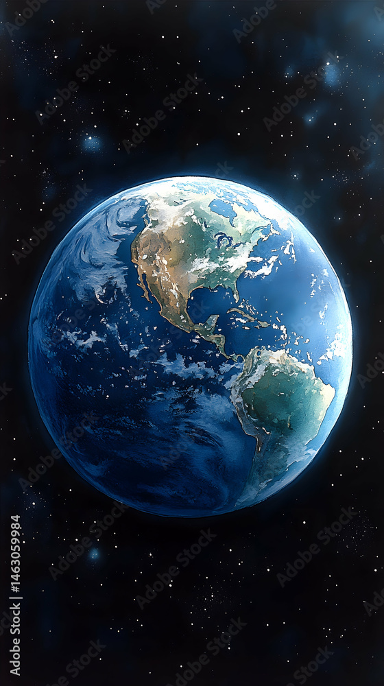 Fototapeta premium Earth in the cosmos