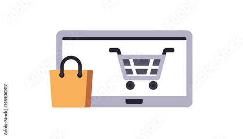 Online_Shopping_Concept_with_Tablet_and_Shopping_Bag_Ecommerce_Illustration_Digital_Retail_Experience_Shop_Online_Conveniently_from_Your_Device