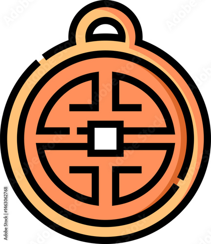 amulet illustration on a white background    