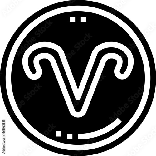 aries illustration on a white background    