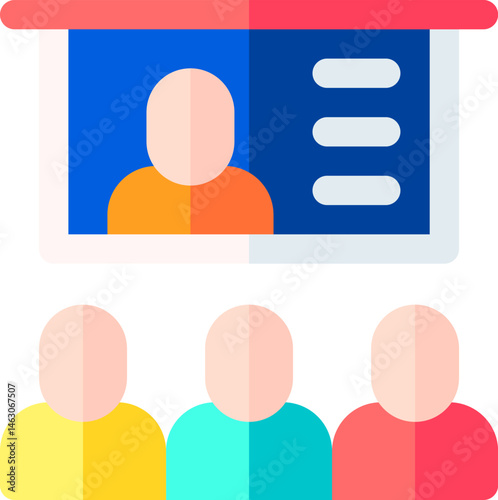 briefing illustration on a white background     