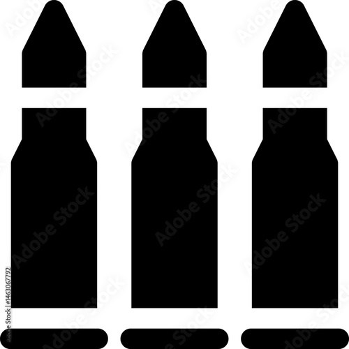 bullets illustration on a white background   