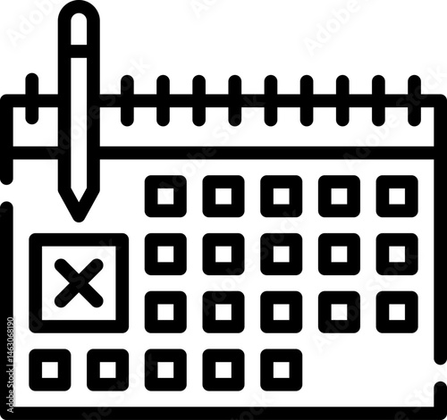 calendar illustration on a white background     
