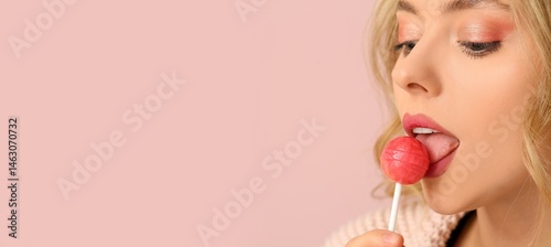 Sexy young woman with sweet...
