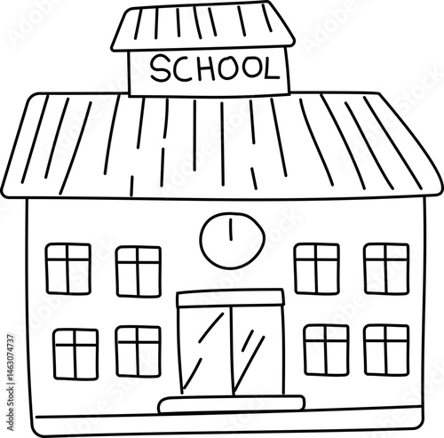 Three-winged campus structure for primary or secondary education