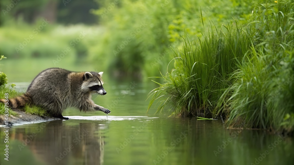 Obraz premium Raccoon. 