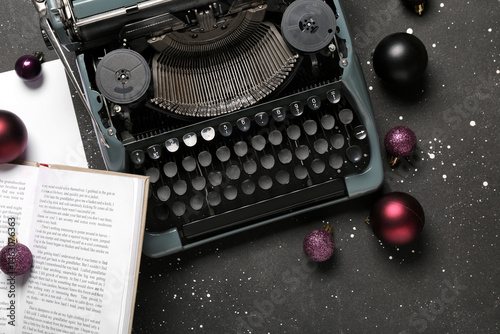 Vintage typewriter with Chr...