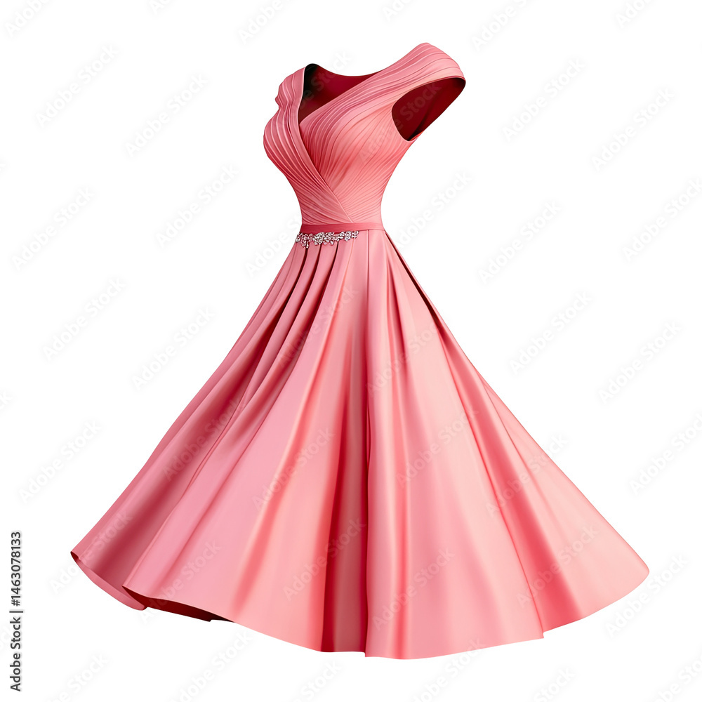 Elegant, pink, flowing dress Elegant, pink, flowing dress