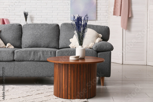 Vase with beautiful lavende...