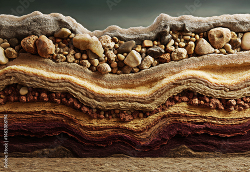 Obraz na płótnie A visual tribute to geology. w salonie