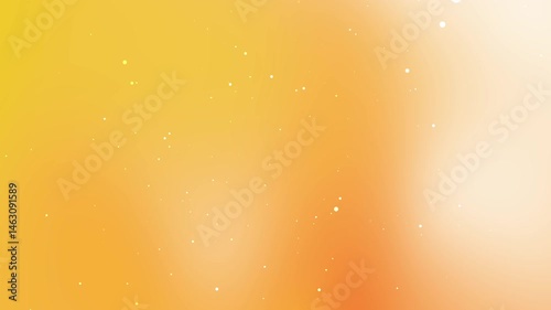 Abstract background animation with soft orange and yellow gradient, filled with floating glowing particles. Perfect for motion design, video overlays, and presentation visuals.