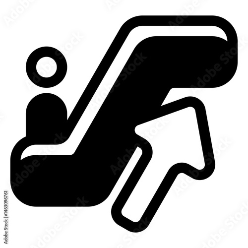 up escalator icon