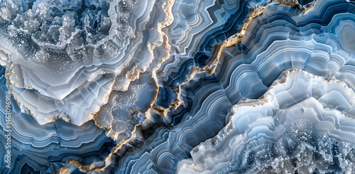 Luxurious White Marble Vein Pattern