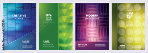 Abstract background template with geometric shapes. Cover layout for business presentation. Cover for book, catalog, brochure, business annual report, magazine. Poster, banner and newsletter.