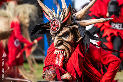 devil mask at portobello devil and congo festival colon