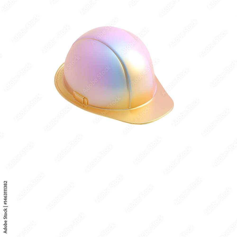 Fototapeta premium A colorful 3D pastel toned diploma with rounded corners symbolizing a safety qualification or certification
