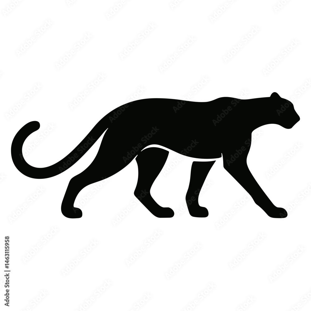 Fototapeta premium cheetah silhouette