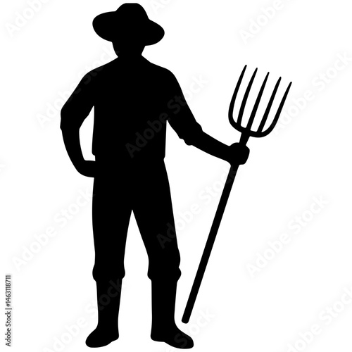 Farmer Silhouette