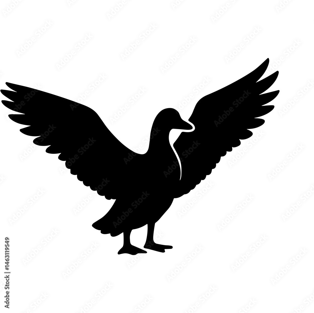 Obraz premium Goose Silhouette