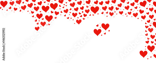 illustration red heart patt...
