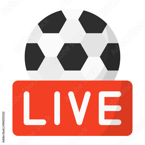 soccer match live broadcast icon