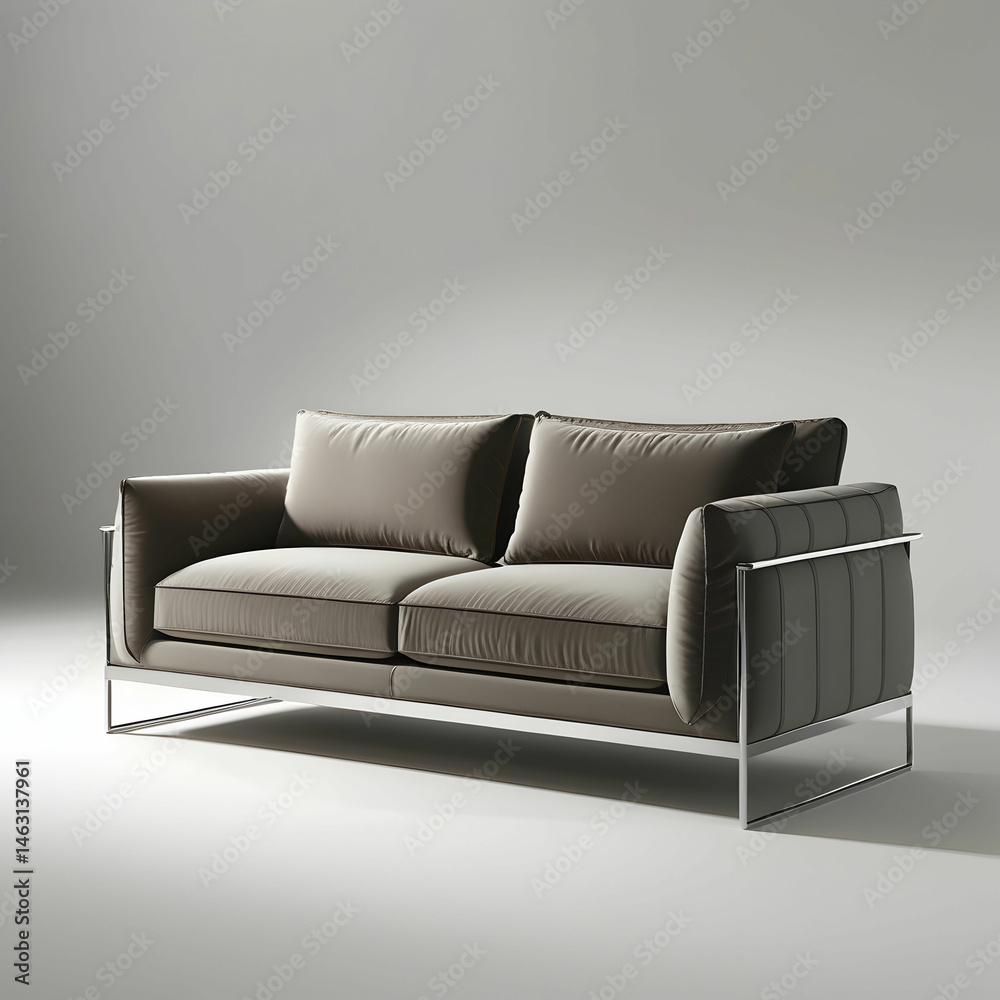 Naklejka premium Luxury modern sofa isolated